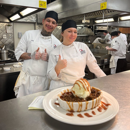 SCC culinary students prep desserts in the Orlando